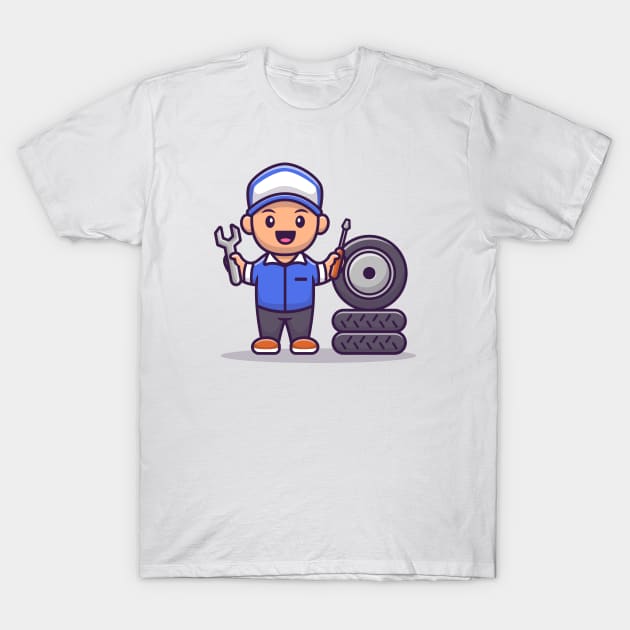 Male Mechanic T-Shirt by Catalyst Labs